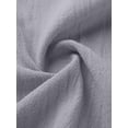 thumbnail image 5 of Women Casual Crop Short Sleeve Button Down Blouses Shirt Collar Loose Fit Shirt Gray XXL, 5 of 6