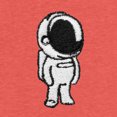 thumbnail image 2 of Dalix Astronaut Midweight Garment Dye Soft Tee Short Sleeve Cotton Shirt Mens in Flamingo 2XL XX-Large, 2 of 5
