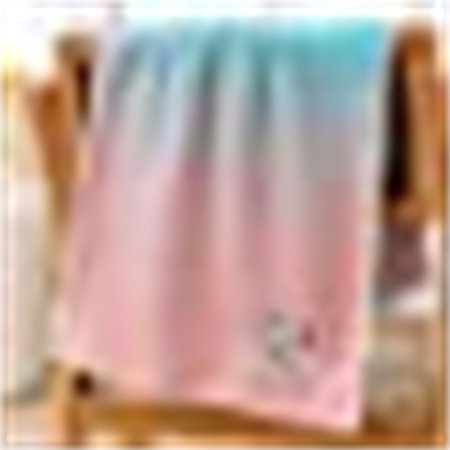 & Hand Towel Set of 2 Gradient Design 100% Cotton Soft Absorbent Hand Towel for Bathroom Gym Spa Hotel and Kitchen 13 x 29 Inch