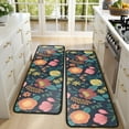 thumbnail image 4 of Kitchen Rugs Sets Of 2,Pioneer Flower Floral Print Pattern Anti Fatigue Kitchen Mat Rugs Non Slip Washable,Decorative Kitchen Floor Mats for Kitchen,Sink,Laundry,17"x47"+17"x47", 4 of 5