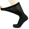 thumbnail image 3 of 8 Pairs of Diabetic Warm Slipper Socks, Extra Thick Cotton Triple Cushioned Crew Socks (Black, Size 10-13), 3 of 5