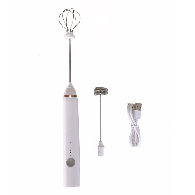 Worallymy batidor de huevos eléctrico de mano con carga USB Espumador de leche portátil máquina de espuma para café mezclador de bebidas Worallymy JD735802163