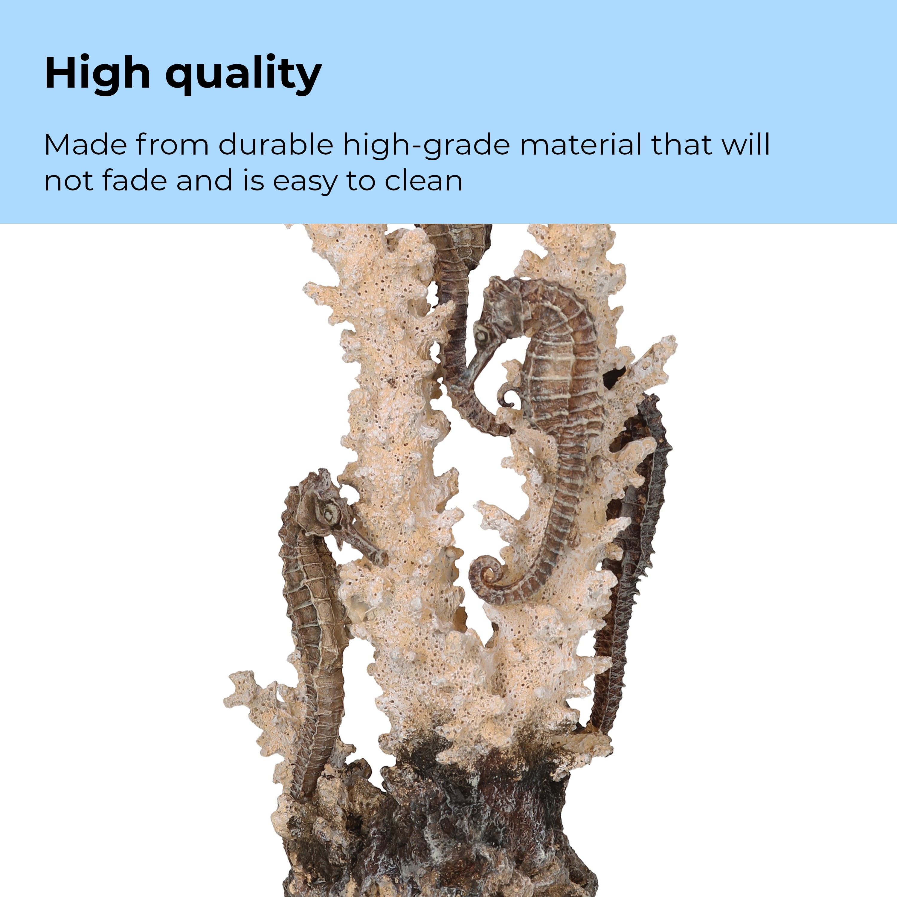 biOrb Medium Natural Seahorse Sculpture - Aquarium Decor