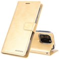 thumbnail image 1 of TopSave Goospery Bluemoon Card Slot w/Magnetic Clip Leather Folio Wallet Flip For iPhone 16 Pro (6.3"), Gold, 1 of 3