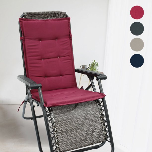 Cojín para tumbona de jardín Mecedora de jardín Cojín para silla con respaldo alto Cojín para tumbona reclinable para exteriores Cojín para asientos de interior Impermeable Suave Durable y cómodo Muyoka Hogar