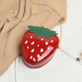 thumbnail image 4 of JoveMarine Women's Cute Strawberry Design Crossbody Shoulder Bag Creative Leather Purse and Coin Bag Perfect Gift for Girls and Fashion Lovers Red, 4 of 8