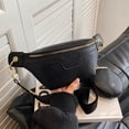 thumbnail image 4 of Bolsa De Pecho Bolsa de pecho con patrón de cocodrilo, Bolsa de hombro informal con monedero redondo pequeño (negro) Likrtyny Para Estrenar, 4 of 8