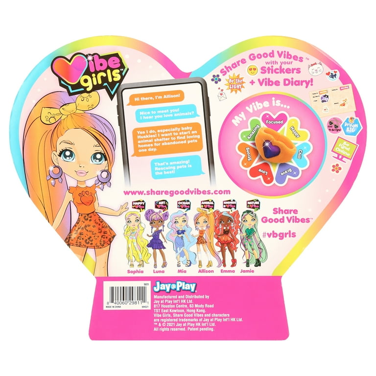 Vibe Girls Allison Animal Vibe Including 50 Stickers And Vibe