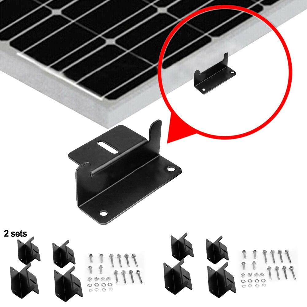 4/8 pc Solar Panel Mount​ing Bracket Holder Z Brackets With Nuts And Screws Aluminum Alloy For RV Trailer Boat