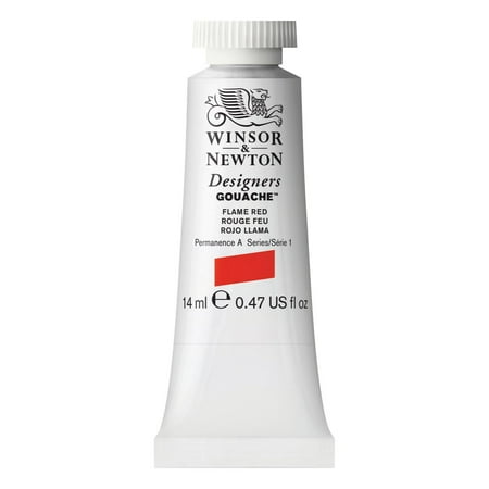 UPC: 0000050947720 | Winsor & Newton Designers Gouache Color  14ml  Flame Red