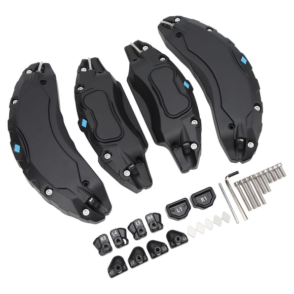 Caliper Covers, Brake Caliper Protector Cover, Fits 19" 18" Rim Size, Car Calliper Accessories For Model 3 2017-2023, 255 45, R18, 235 40 R19, Set Of 4