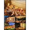 thumbnail image 4 of Outdoor Solar String Lights Waterproof 58FT with 25 Shatterproof ST38 LED Bulbs, 2700K Solar Lights Outdoor with Remote, Solar String Lights for Outside, Camping, Yard, Party D r, 4 of 4