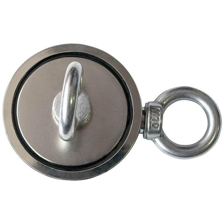 Magnet Fishing Kit N52 Neodymium - 960 lbs Super Strong Rare Earth Neodymium with 33ft Rope Duble Sided Retrieval Magnet for Treasure Hunting