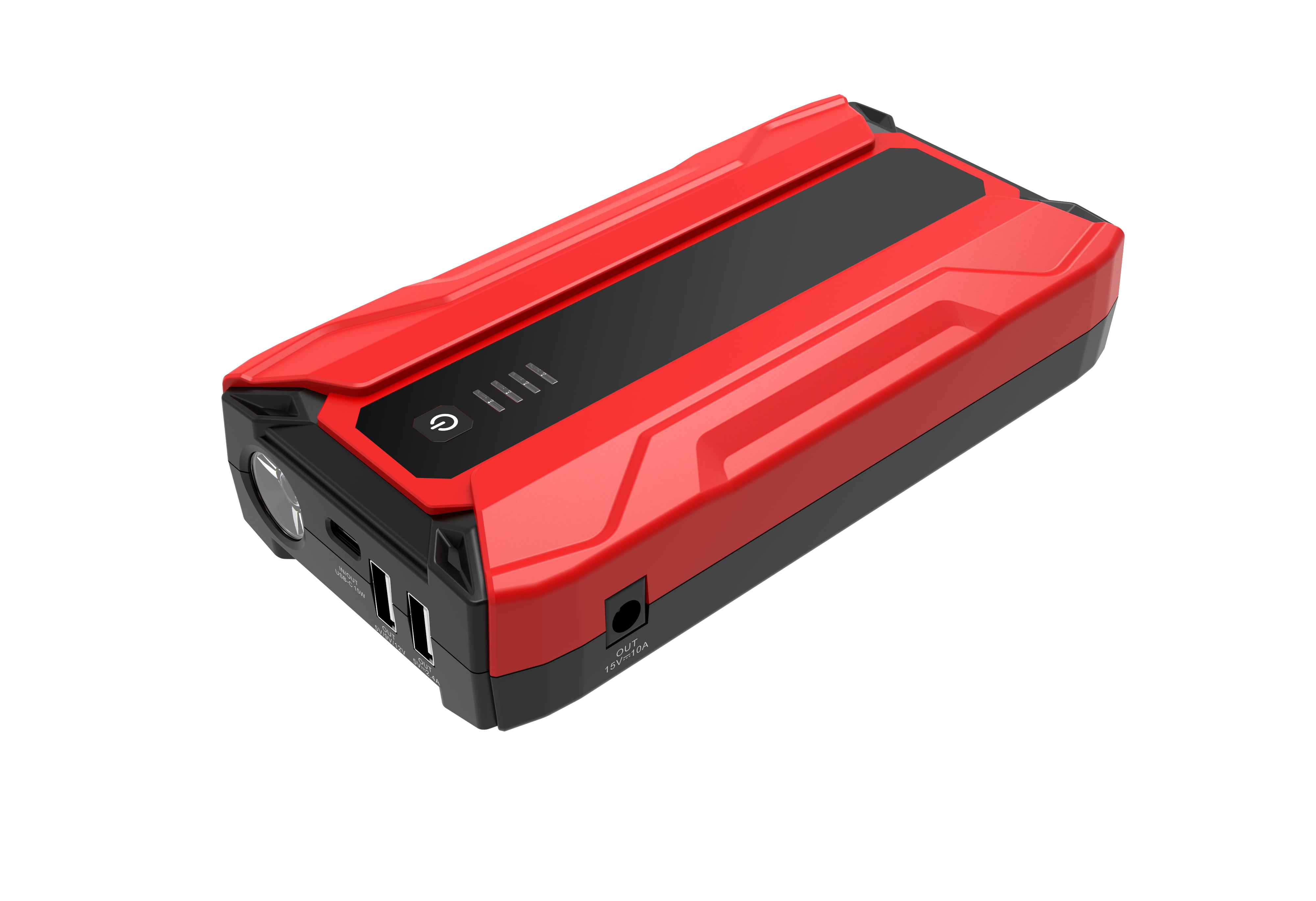 ,12-Volt Portable Lithium Car Battery Jump Starter,USB Quick Charge with Built-in LED Light up to 8.0L Gas, 6.0L Diesel Engine Jump Starter Meterk 1500A Peak 18000mAh Car Jump Starter