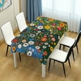 thumbnail image 4 of Yayeee Tablecloths 60" x 90" Rectangle Wrinkle Resistant Party Table Cover, Green Floral Garden, 4 of 8