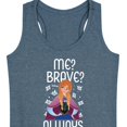 thumbnail image 3 of Frozen - Winter - Me? Brave? Always. - Women's Racerback Tank Top, 3 of 5