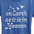 thumbnail image 3 of Instant Message - On Earth As It Is In Heaven - Women's Short Sleeve Graphic T-Shirt, 3 of 7