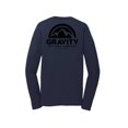 thumbnail image 2 of Gravity Outdoor Co. Chemise à Manches Longues Performance - Bleu Marine Foncé - Logo Noir - m, 2 of 2