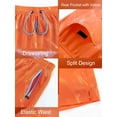 thumbnail image 4 of APTRO Mens Swim Trunks with Compression Liner 5 inch Inseam Quick Dry 2 in 1 Beach Bathing suits with Zipper Pockets 1-Orange XL, 4 of 7