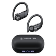 TREBLAB X4 Over the Ear Earbuds Wireless Bluetooth, 11H, IPX5 | Bluetooth Headphones Waterproof IPX5, 2500mAh Powerbank Case, Gaming Mode 60ms, ENC Mic, Sport Hook Fit