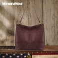 thumbnail image 5 of Montana West Hobo Bag Purses and Handbags for Women Top Handle Handbags with Zipper, 5 of 7