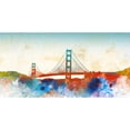 thumbnail image 3 of Meneely, Dan 14x9 Black Modern Framed Museum Art Print Titled - Golden Gate, 3 of 5
