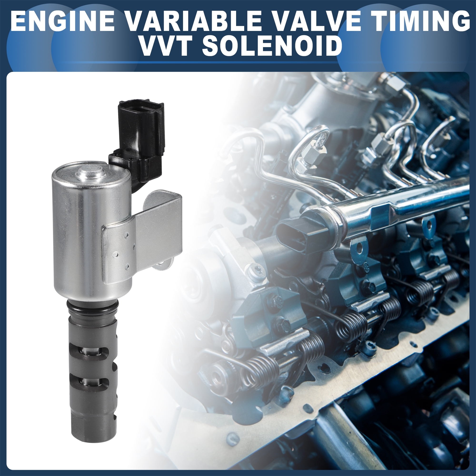 Engine Variable Valve Timing VVT Solenoid, No.10921AA002 for Subaru Impreza WRX STi Silver Tone, 2 Pcs