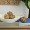 thumbnail image 2 of DecMode Brown 4" Handmade Decorative Ball Jute Rope Orbs & Vase Filler (4 Count), 2 of 7