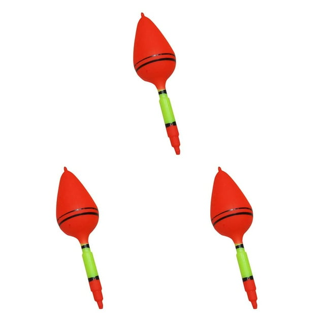 Toystoory 1 Uds., 4 tamaños de plástico, corcho de pesca grande, juego de corcho de deriva, herramienta de aparejos de pescado, accesorio para depósito rojo 11.5 cm 3piezas Toystoory CBP031782