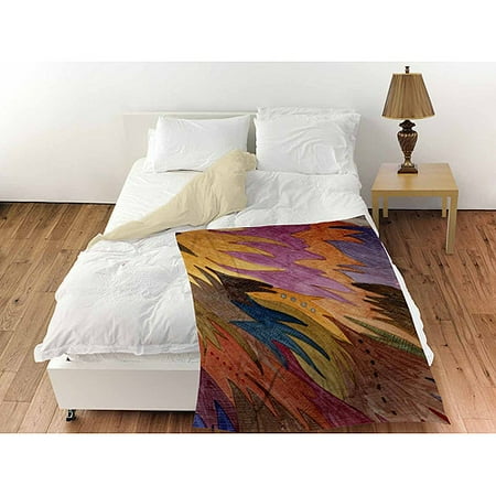 IDG Autumn Flight Coral Fleece Throw