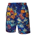 thumbnail image 4 of Balery Colorful Fall Leaves Traje de Baño Estilo Hawaiano para Hombre, Shorts de Secado Rápido con Bolsillos-XX-Large, 4 of 6