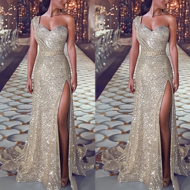 Spring Sale 2024Hontri Formal Dresses for Women Women Sequin Prom Party  Gown Sexy Gold Evening Bridesmaid V Neck Long Dress Wedding Guest Dresses  for Women Gold,L - Walmart Business Supplies