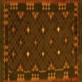 thumbnail image 1 of Ahgly Company Indoor Square Southwestern Yellow Country Area Rugs, 6' Square, 1 of 4