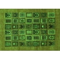 thumbnail image 1 of Ahgly Company Indoor Rectangle Abstract Green Modern Area Rugs, 7' x 9', 1 of 4