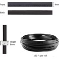 thumbnail image 4 of Wicker Repair Kit 37m 120ft Wicker Repair Supplies Two-tone Gradient Dark Brown With Light Brown Stripes Plastic Rattan Material For Patio Chair Repai, 4 of 4