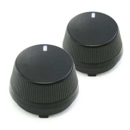 - 2 Control Knob Fan Speed Heater A/C 1998-2000 Compatible with Honda Accord Temperature Black