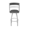 thumbnail image 5 of 860 Hunter 30" Swivel Bar Stool with Anodized Nickel Finish and Graph Coal Seat and Back, 5 of 5