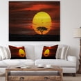 thumbnail image 4 of Design Art - Lonely Tree with Birds at Sunset, 4 of 5