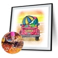 thumbnail image 3 of Cuadros Decorativos 5D diamante pintura verano coche completo redondo Rhinestone DIY mosaico Kit hogar imagen JShteea Nuevos Originales, 3 of 9