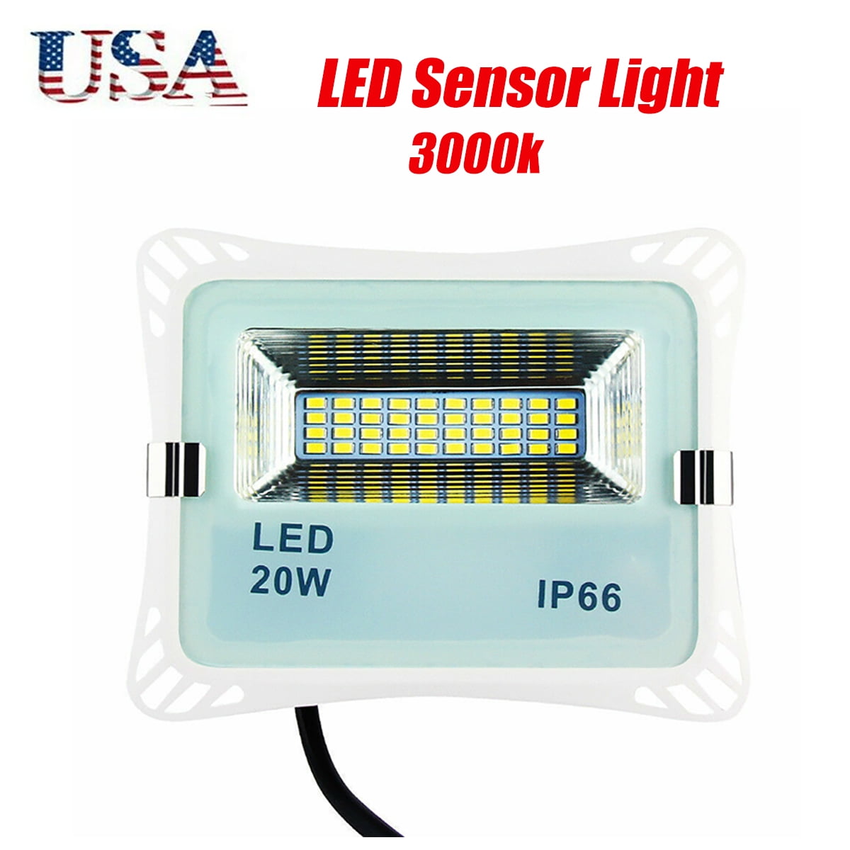 SHANNA LED Sensor Flood Lights Dusk to Dawn Outdoor Landscape Garden