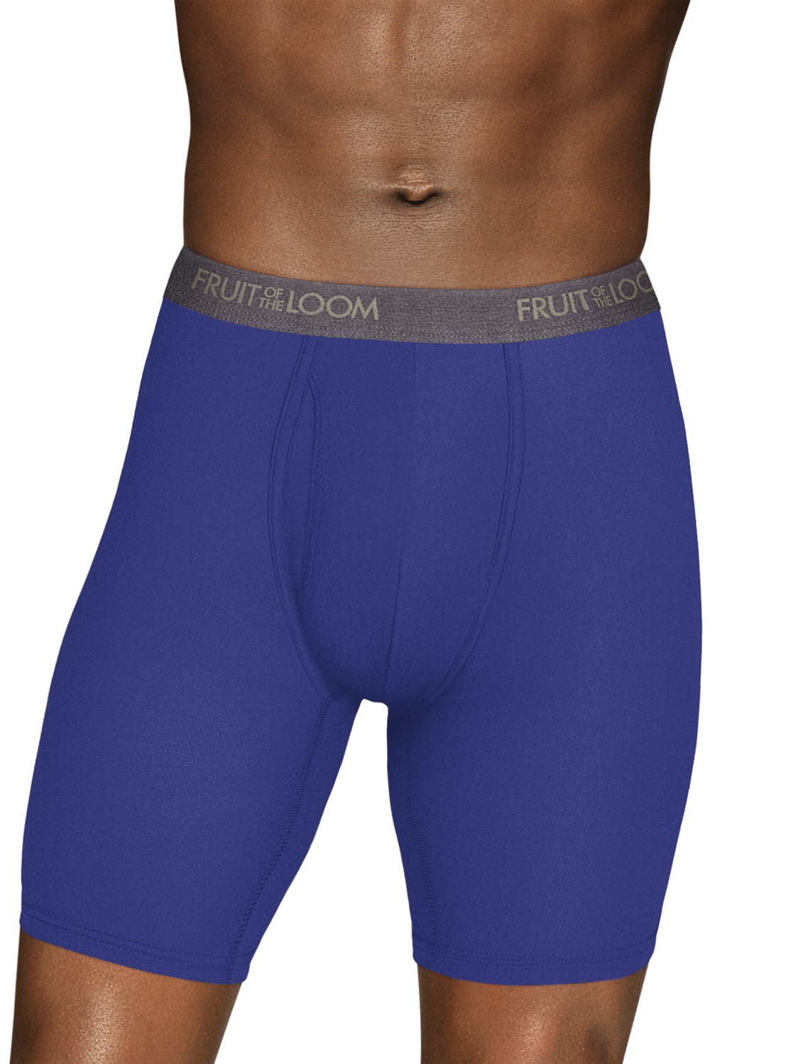 Buy Fruit of the Loom Men's Everlight Long Leg Boxer Briefs, 3 Pack