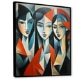 thumbnail image 2 of Designart "Les Demoiselles d Avignon A Masterpiece Unveiled II" Portrait Floater Framed Wall Art Print, 2 of 7