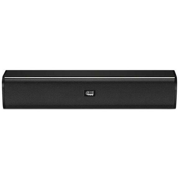 Adesso Xtream S5 USB-Powered Desktop Computer Sound Bar Speaker with Dynamic Sound- 5W x 2, Portable