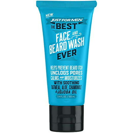 Just For Men The Best Face and Beard Wash Ever 3.4 Fluid (Best Non Alcoholic Aftershave)