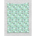 thumbnail image 1 of Children Tapestry, Rainbow Sky with Clouds Heart and Sun Love Baby Playroom Theme, Wall Hanging for Bedroom Living Room Dorm Decor, 60W X 80L Inches, Mint Green and Multicolor, by Ambesonne, 1 of 2