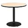 thumbnail image 3 of KFI 36" Piédestal Table Ronde avec Base Noire Ronde Supérieure Naturelle, 3 of 3