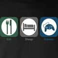 thumbnail image 3 of CafePress - Eat Sleep Gamer Long Sleeve T Shirt - Long Sleeve Dark T-Shirt, 3 of 4