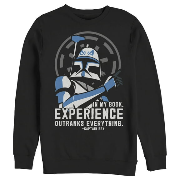 Men's Star Wars: The Clone Wars Captain Rex Experience  Sweatshirt Black Large