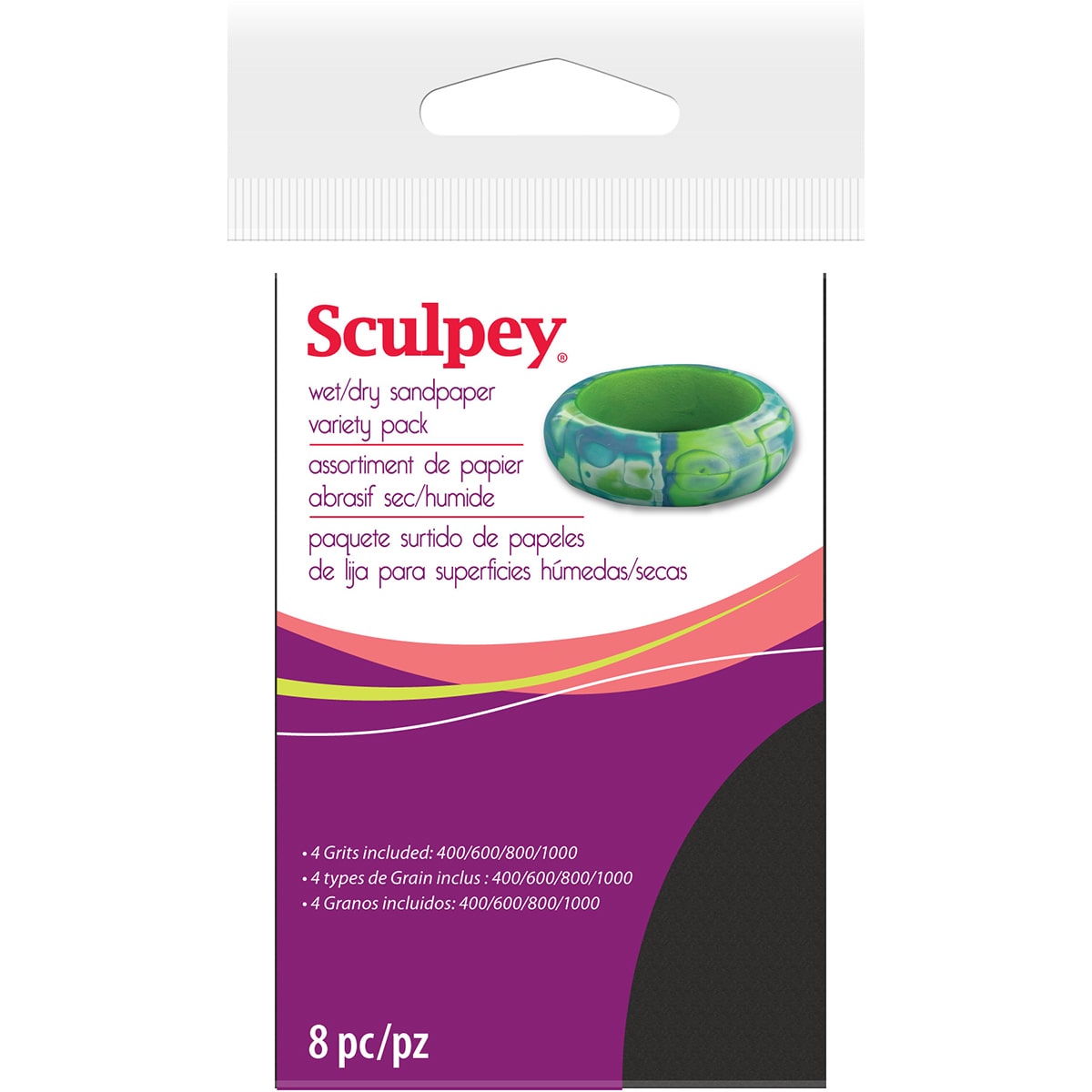 Sculpey Wet/Dry Sandpaper Variety Pack, 8pc, 2.75" x 4.5" - image 2 of 2