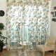 thumbnail image 1 of Panel de cortina de gasa de tul fino con estampado de flores para ventana de puerta de habitación, 1 of 4